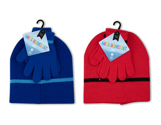 Beanie & Gloves Set Boys (Colour May Vary)