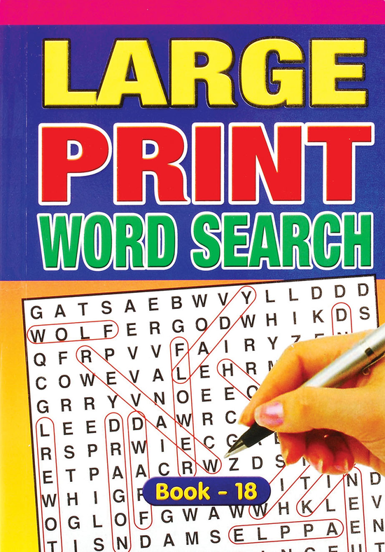 Wordsearch Book Large Print A5 12pk