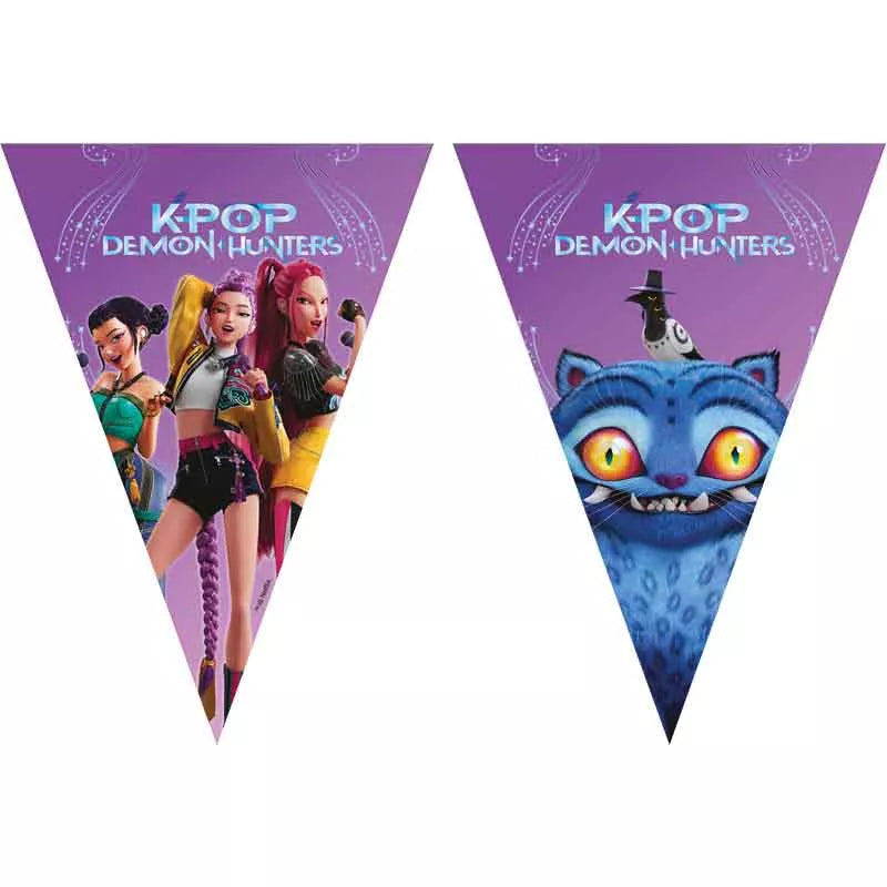 KPop Demon Hunters Flag Banner (9 Flags)