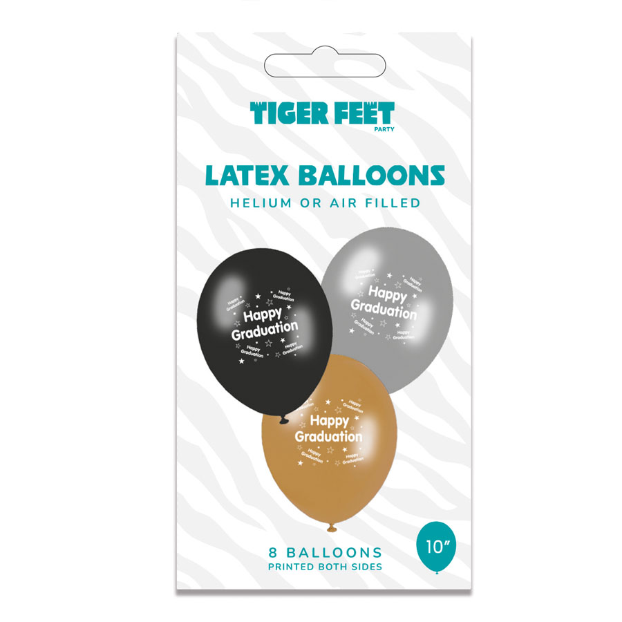6 x 8pk Latex Balloons Graduation Open