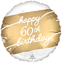 Anagram Golden Age 60 18" Round Foil Balloon