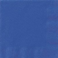 Unique 20 Pack Luncheon Napkins Royal Blue