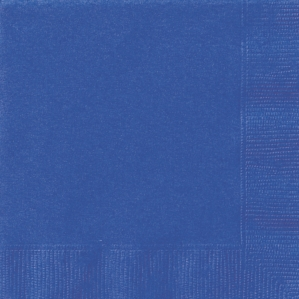 Unique 20 Pack Luncheon Napkins Royal Blue