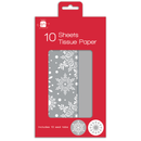Tissue Paper Snowflake/Silver 10pk