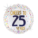 Grabo Foil Balloon Cheers To 25 Years 18"