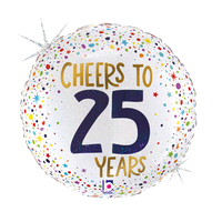 Grabo Foil Balloon Cheers To 25 Years 18"