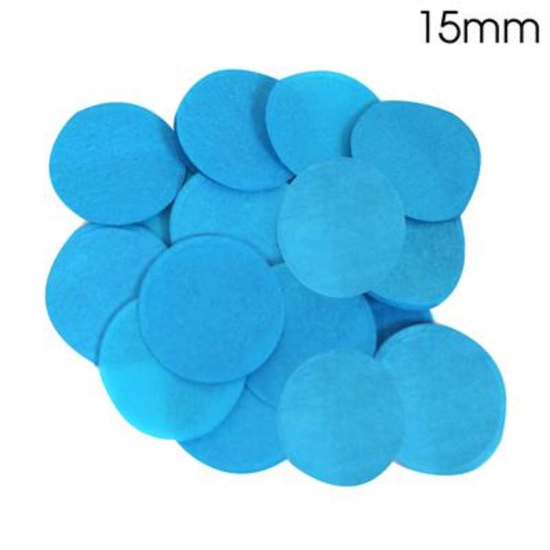 Confetti Round Bio-Degradable 15mm 14g Turquoise