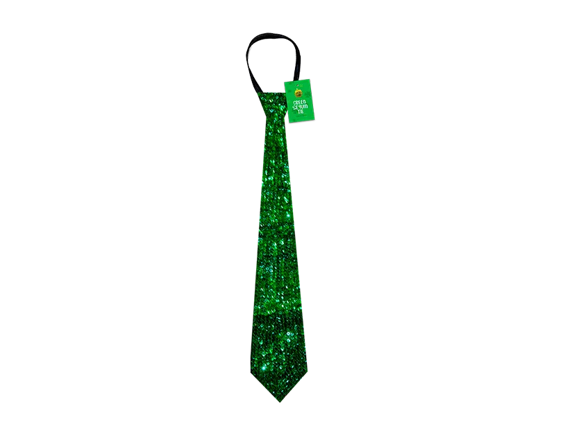 Gem Imports Tie Green Sequin 38cm