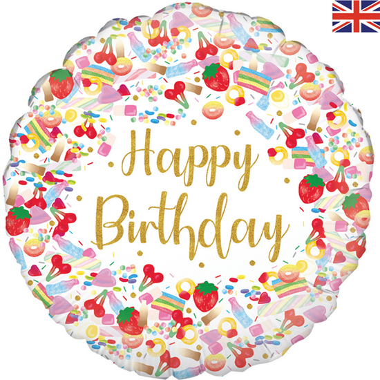 Pick n Mix Birthday 18" Round Foil Balloon