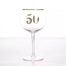 Tiger Feet Art Deco Gin Glass Age 50