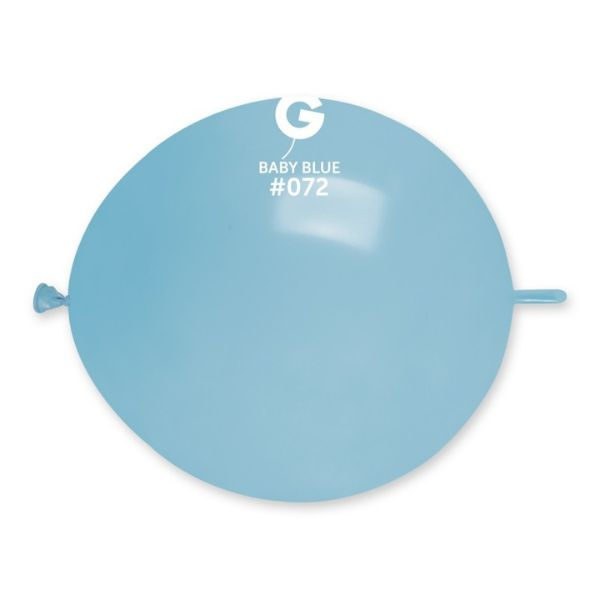Gemar 50 Pack Latex Balloons Glink Baby Blue 13