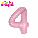 Unique Foil Balloon Matte Pink 34" Number 4