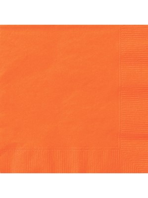 Pumpkin Orange Luncheon Napkins - 20pk