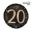 Sparkling Age 20 Round 18" Foil Balloon