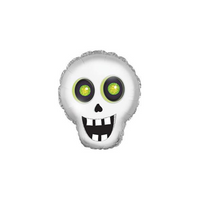 Halloween Silly Skull 12" Mini Shape Foil Balloon