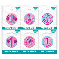 Small Badges Age 1 Female 6pk