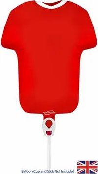 Oaktree Shirt Red 11" Air Fill Foil Balloon