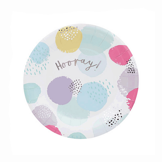 Hootyballoo Hooray Pastel 9" Plates 6pk