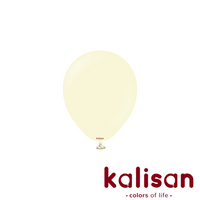Kalisan Macaron Pale Yellow 5" Latex Balloon 100pk
