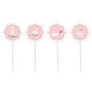 Amscan 4 Pack Party Candle Swan Princess