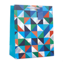 Tiger Feet 6 Pack Gift Bag Male Geo Print Large