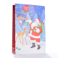 Gift Bag Christmas Wishes Santa Super Giant 12pk