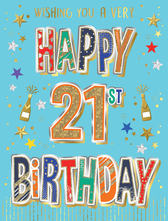 Regal 6 Pack Cards S8 Everyday Birthday Age 21