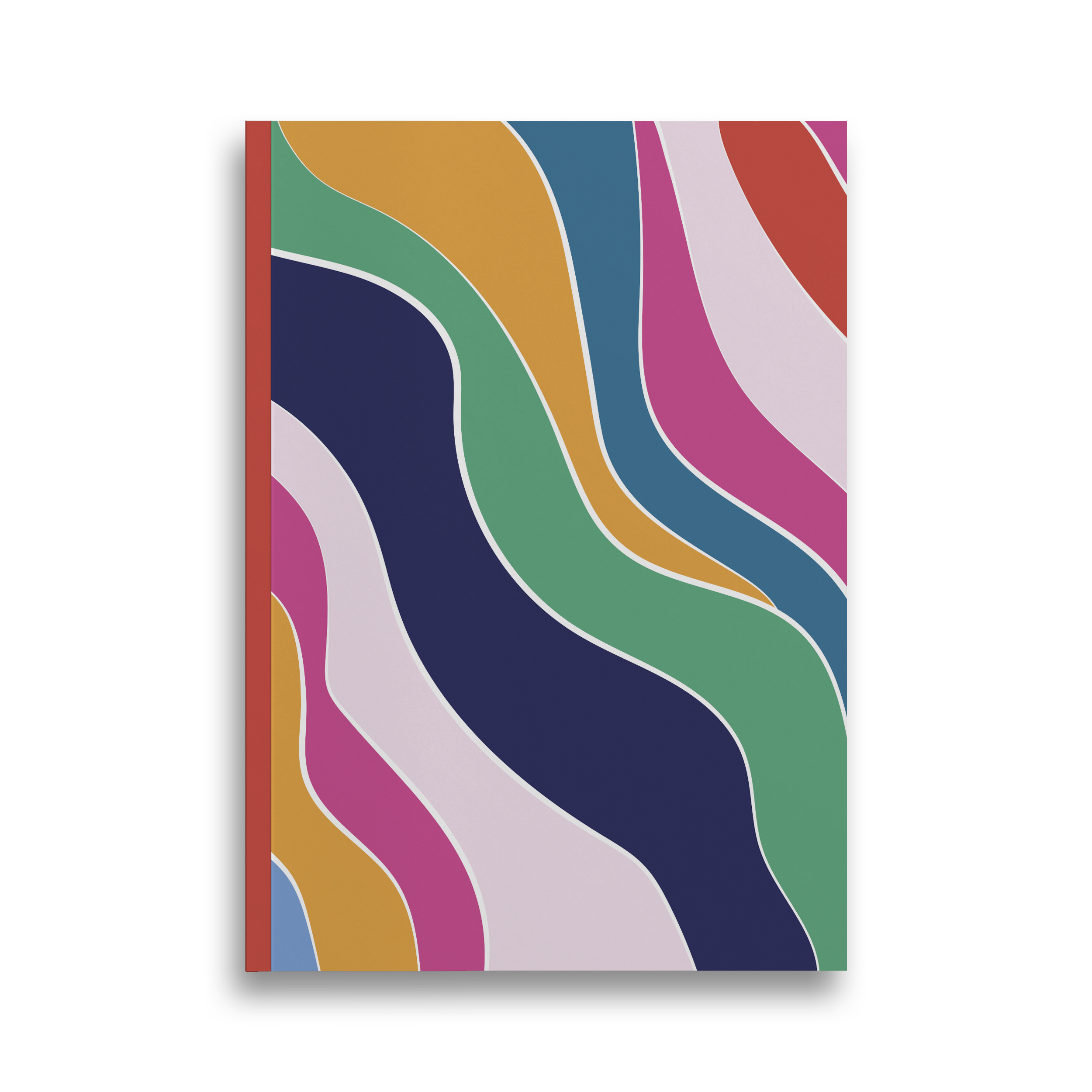 Notepad Colour Waves A4 Lined 80Gsm 100 Sheets
