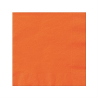 Orange Beverage Napkins - 20pk