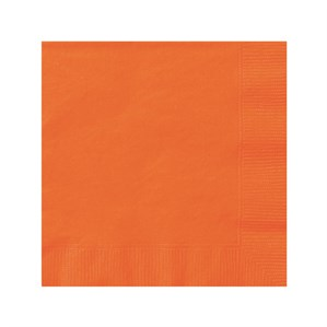 Orange Beverage Napkins - 20pk