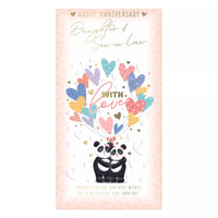 Prelude C55 Anniversary greeting cards set featuring six cards for daughters and sons-in-law, with elegant designs and messages.