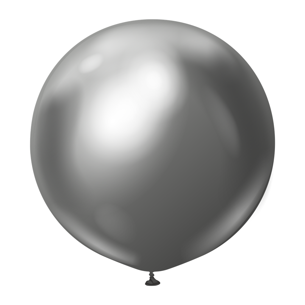 Kalisan Mirror Space Grey 36" Latex Balloons 2pk