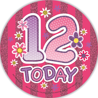 Big Badges Age 12 Female 6pk
