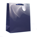 Tiger Feet Gift Bag Navy Swirl Large 6pk