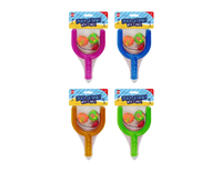 Gem Imports Splash Catapult toy with two colorful balls for cats, featuring a playful design in varying colors.