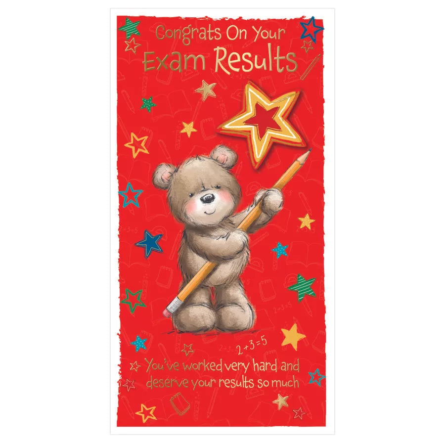 Set of six Prelude C55 congratulation exam results cards featuring colorful designs and space for personalized messages.