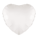 Oaktree Foil Balloon White Heart 18"