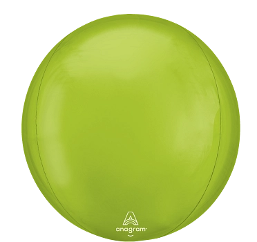 Anagram Foil Balloon Vibrant Green Orbz 16