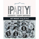 Black Glitz 16th Birthday Foil Confetti 14g