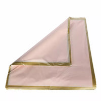 Film Sheets Pale Pink W/Gold Border 57x57cm 100pk
