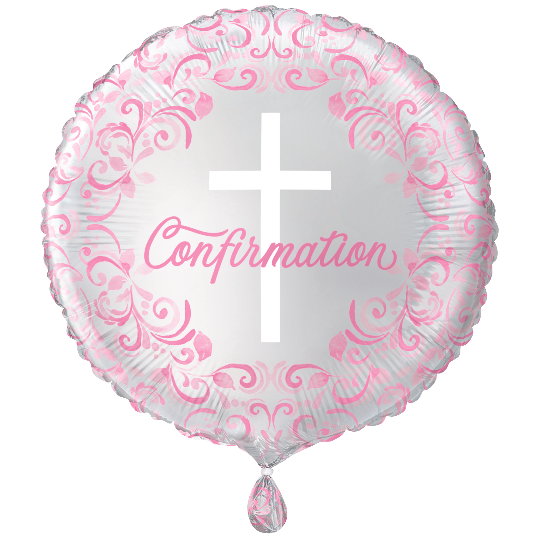 Unique Foil Balloon Pink Confirmation Holy Cross