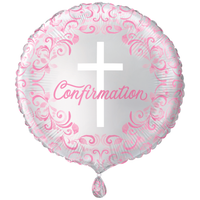 Unique Foil Balloon Pink Confirmation Holy Cross