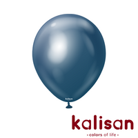 Kalisan Mirror Navy 12" Latex Balloons 50pk