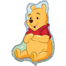 Procos Winnie The Pooh 40-inch foil balloon featuring a colorful illustration of Winnie the Pooh character.