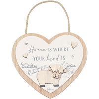 Highland Cow Plaque Home