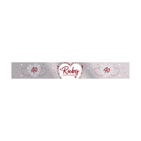 Creative Party Banner Ruby 40th Anniversary 9ft