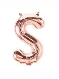 Northstar Foil Balloon Rose Gold 16" Letter S