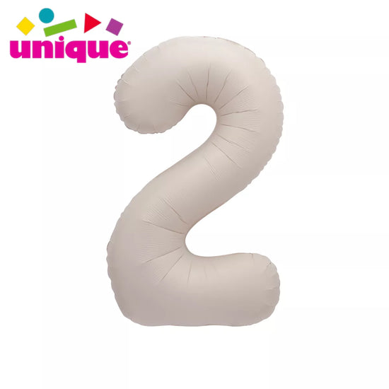 Unique Foil Balloon Matte Nude 34" Number 2