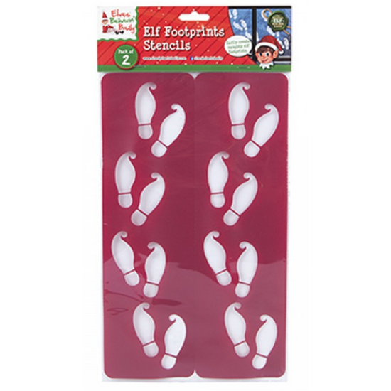 Elf Footprint Stencil 2 Pack