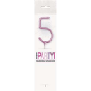 Unique Party Candle Sparkler Number 5 Pink 7